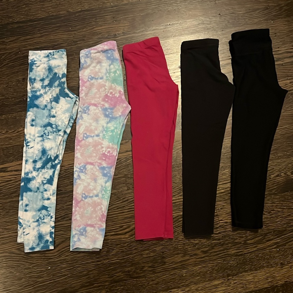 Bundle of 5 pairs of leggings! Size 6x girls